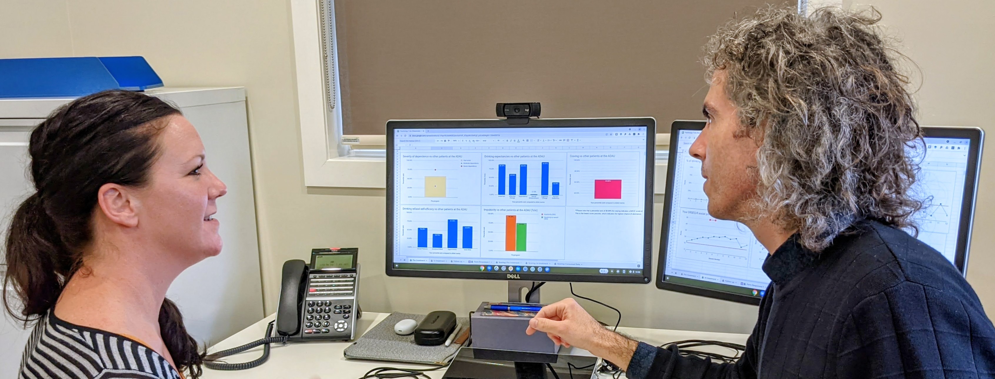 A/Prof Matthew Gullo and Dr Hannah Gullo utilising their instant assessment and personalised feedback [iAx] system