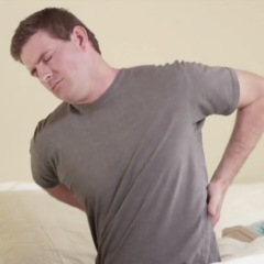 man with back pain