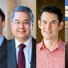 R-L: Pankaj Sah, David Reutens, Paul Hodges, Paul Young