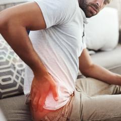 man with back pain